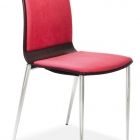 Ingrid V586 - Chaise empilable Dynamica avec piétement métallique et coque en multiplis - Design Jan Sabro_2