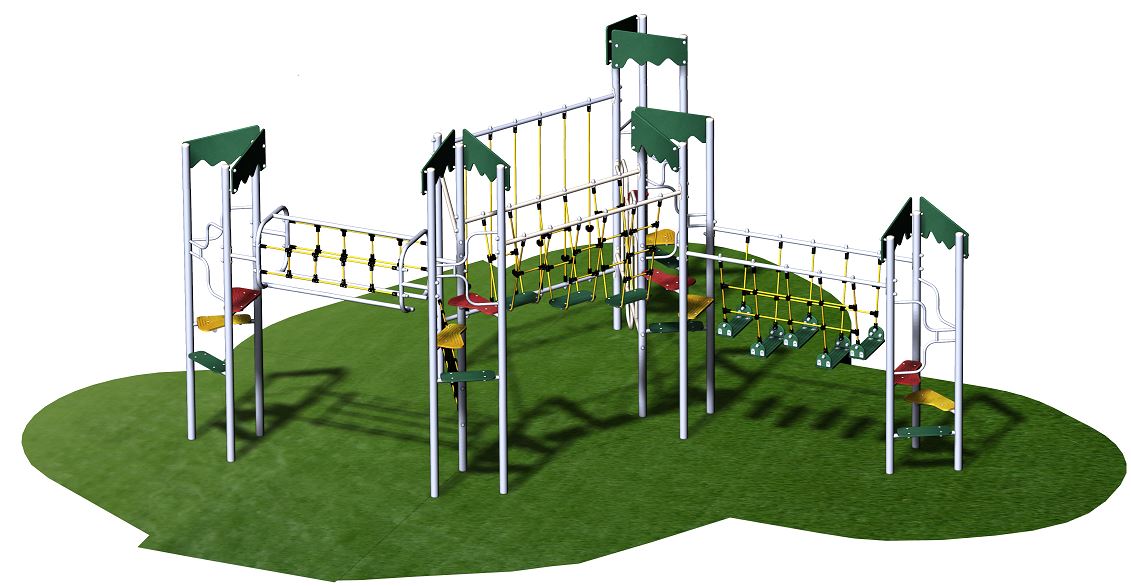Structure de jeux à 5 tours pour enfants de 2 ans et plus - Gamme ACCROBATICS - Réf. ACC5B_2