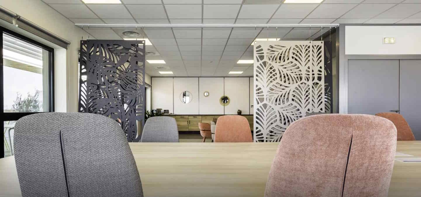 Cloison acoustique TOKYO sur rails_3