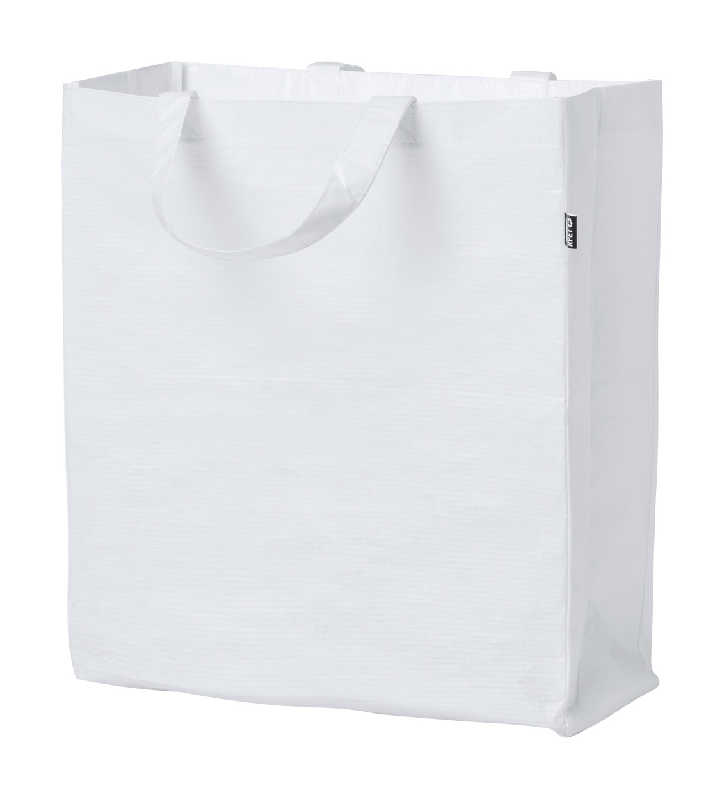 Sac shopping RPET - polyester laminé avec soufflet et anses courtes - 110 g/m² - labélisé RPET_2