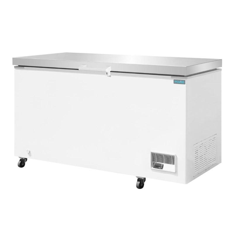 Congélateur coffre avec couvercle inox Série G 378L GP897 Polar_2