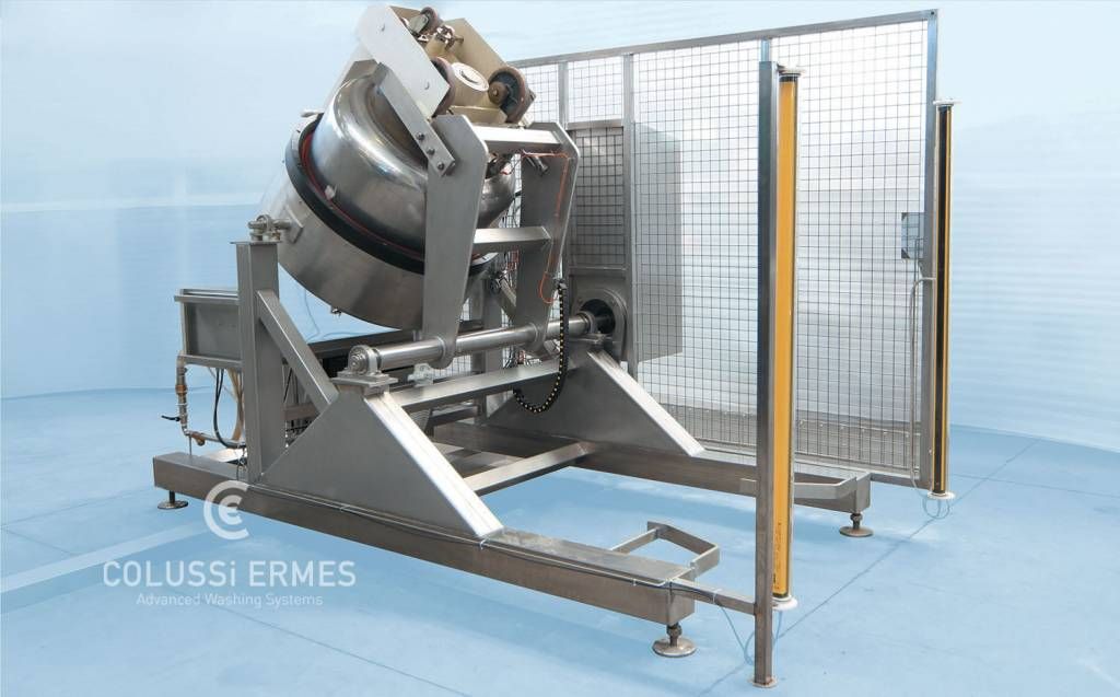Laveuses industrielles alimentaires Colussi Ermes - Lavage planétaires automatisé - 20 planétaires/heure_2
