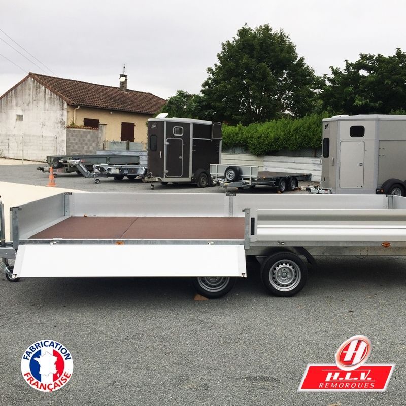 Plateau fixe double essieux avec freinage par inertie