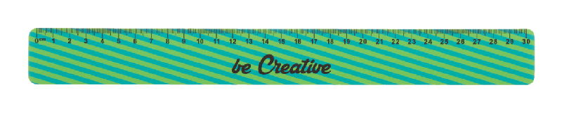 Règle personnalisée en plastique souple - 30 cm - impression quadri UV LED_2