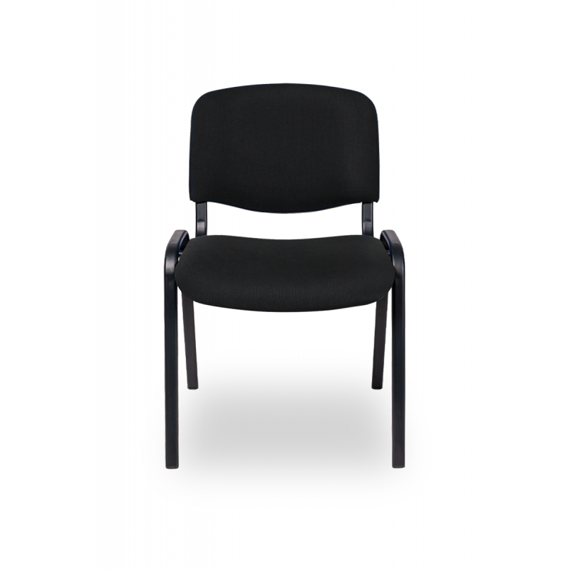 Chaises de conférence ISO standard BL T0001 - robustes et confortables, cadre en acier peint en noir ou chrome_2