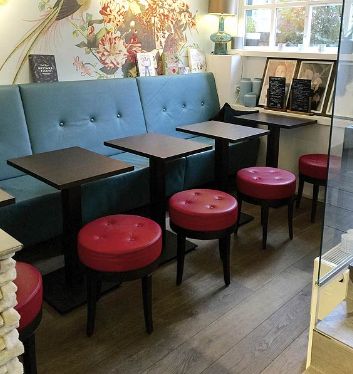 Pouf 01313 - Tabouret bas de restaurant Montbel - Hauteur 48,5 cm - Réf. 9500_2