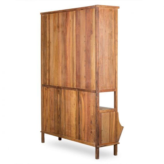 00119001000784 - Meuble présentoir vintage en bois avec étagères et tiroirs - Francisco Segarra - 158x54xh225cm_2