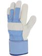 Gants de protection type docker - Paume cuir fleur bovin souple - Manutention lourde en milieu sec_2