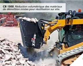 Godet broyeur CB 1500 - Idéal pour béton armé et déchets de démolition - Capacité 0,55 à 0,75 m³ - Puissant, avec rotor à dents_2