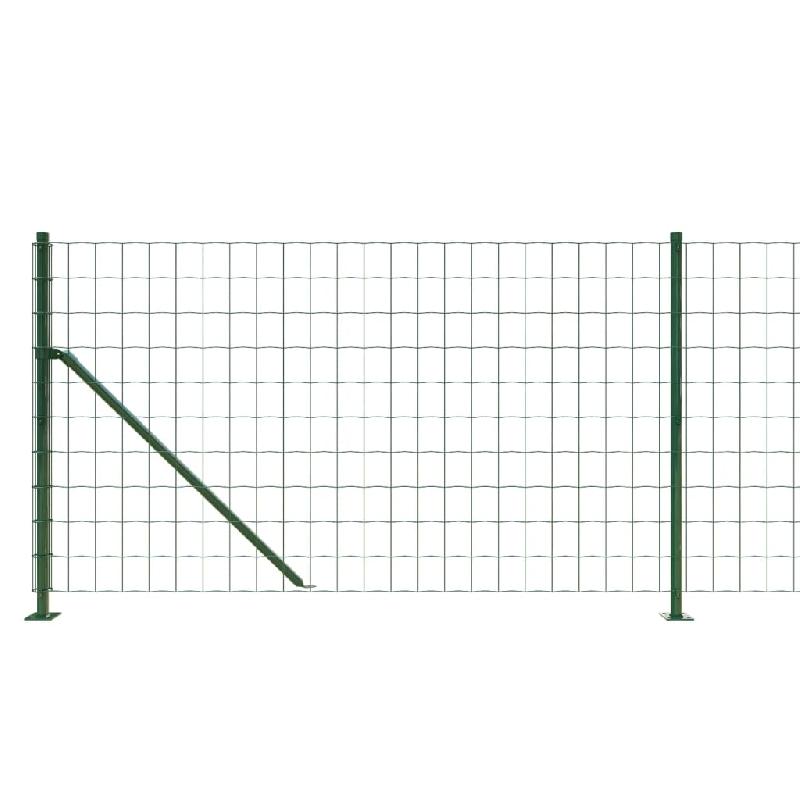 Vidaxl clôture en treillis métallique avec bride vert 1x25 m 154169_2