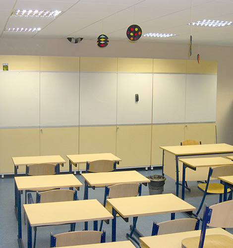 Armoire tableau 1200 x 450 x 2000 mm - Réf RA 820 - BIOLAB avec surface magnétique et scriptible, portes battantes_2