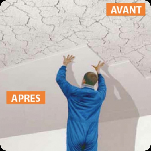 Habillage plafond alimentaire avec lambris PVC lisse