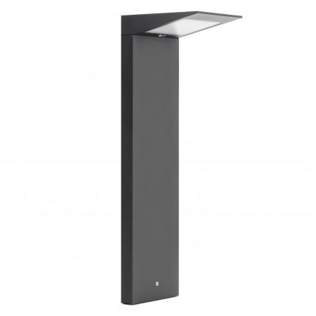 Borne solaire puissante avec détecteur crépusculaire - 2.20w 3000k anthracite-480 lumens - como ip54_2