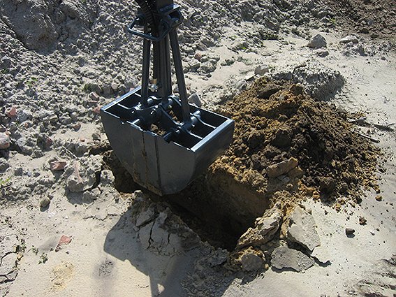 Benne preneuse Knikmops Rollmops - 40 cm de large - Avec tête de rotation hydraulique_2