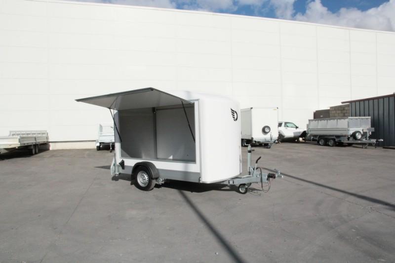 Remorque fermée a panneaux sandwich - debon - roadster 300 hayon_2