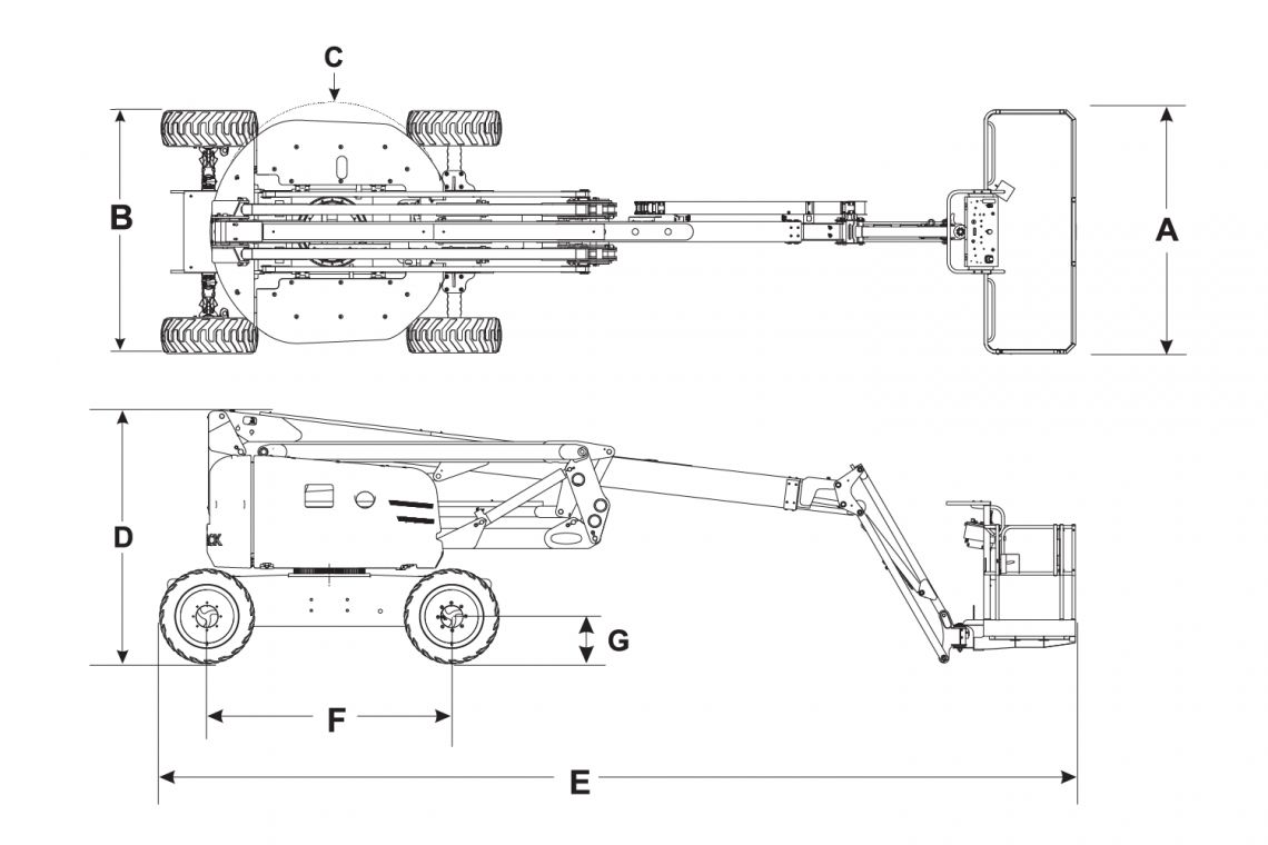 SJ63 AJ - Nacelle articulée Skyjack - Hauteur de travail 21,38 m avec positionnement précis et portée remarquable_2