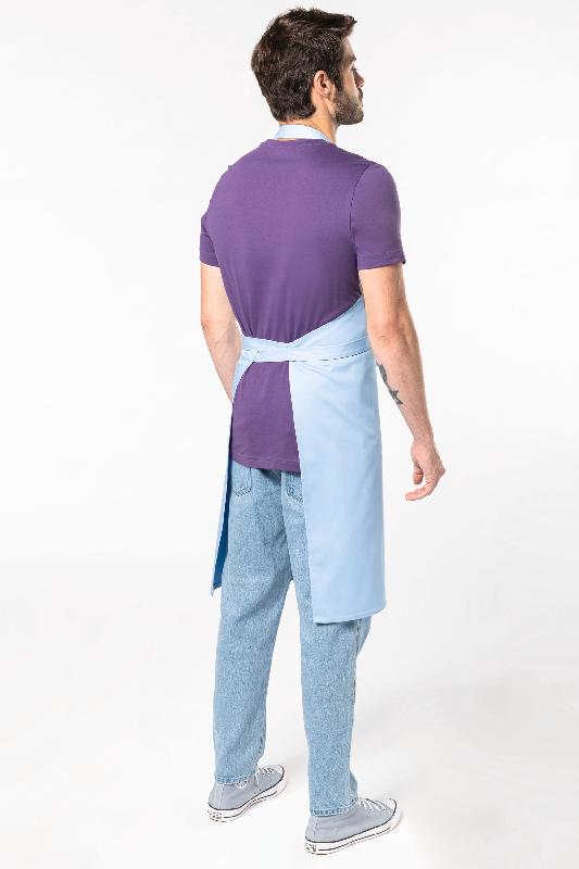 Tablier coton sans poche - Réf: K895 - 100% coton - Couleur Denim - Taille unique_2