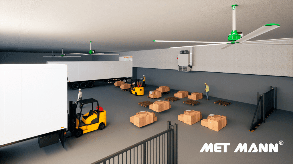 Ventilateur de plafond grand format MEGA AXIAL MANN BRUSHLESS - Diamètre de 4 à 7 m - HVLS pour été et hiver_2