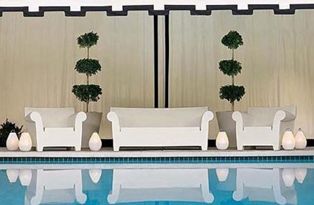 Canapé Bubble Club - Starck - 2 places en polyéthylène teinté - Résistant pour intérieur et extérieur_2