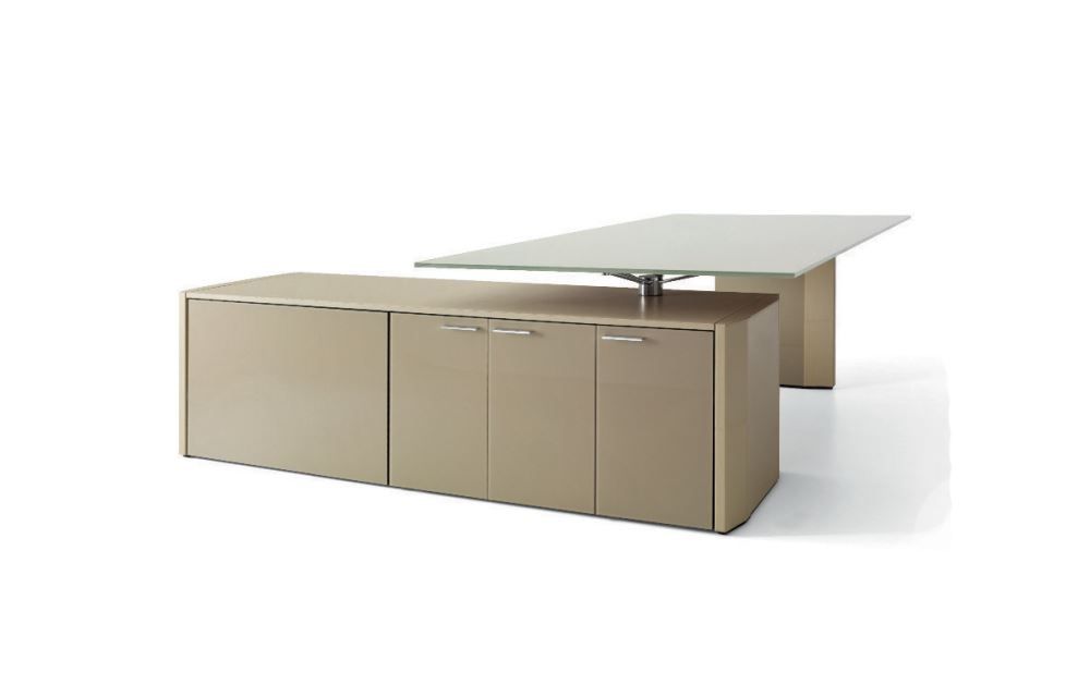 De_symetria - Bureaux de direction par i 4 Mariani - Design avec cristal, cuir et bois_2