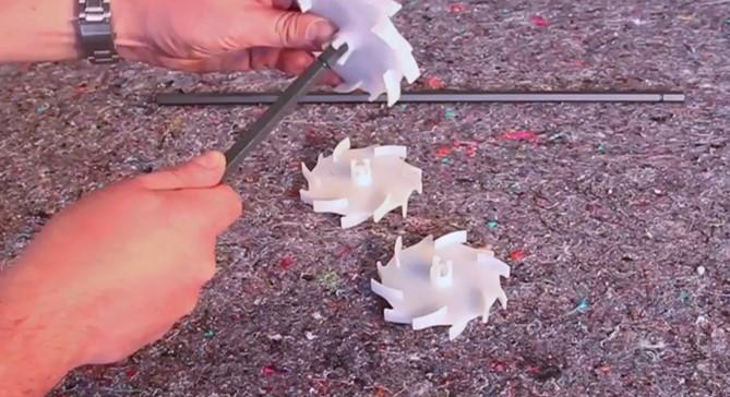 Kit batteur D-MIX - disques 100 mm et 150 mm pour mélange jusqu'à 50 L - Romus_2