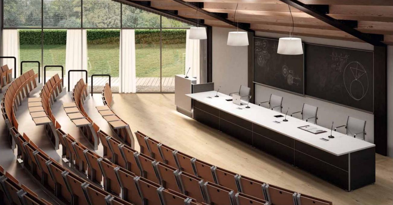 Banques d'accueil Réception - éléments courbes et linéaires pour configurations haut de gamme_2