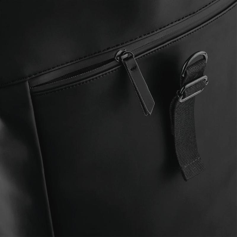 Sac à dos avec rabat roll-top en polyuréthane mat - Polyester recyclé - Réf: BG335_2