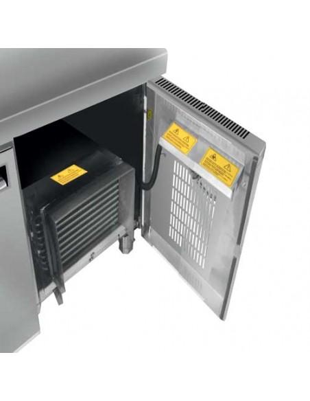 Desserte réfrigérée en acier inox - 600 mm - Référence: DSX 600 2P GL PV_2