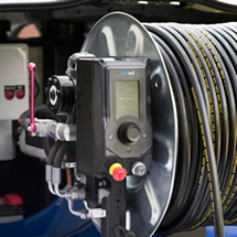 Cityjet - Hydrocureuse sur cadre avec moteur Kubota essence WG1605 42.5Kw et enrouleur pivotant 180°_2