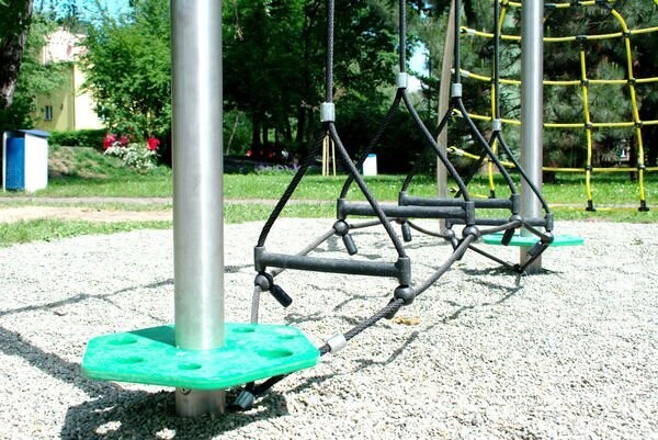 Parcours à cordes en acier inoxydable pour aire de jeux - Conforme EN1176 - Référence BT16141_2