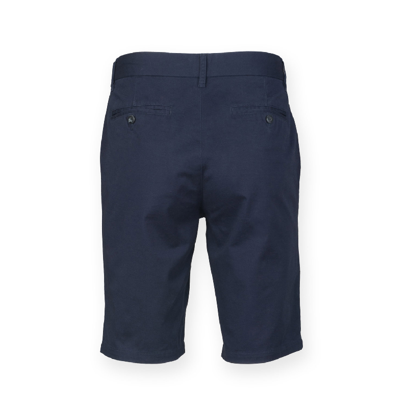 Short Chino Stretch Homme - Réf: FR605 - 97% coton, 3% élasthanne - Marque: Front Row_2