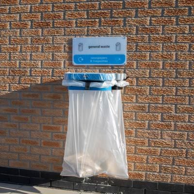 TSU - Poubelle publique Glasdon - 110 à 180 litres - Unité de rétention de sac_2