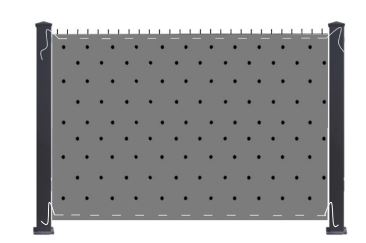 Brise-vue spécial zones venteuses - w4010n100 - Occultation légère, filtration au vent 50%_2