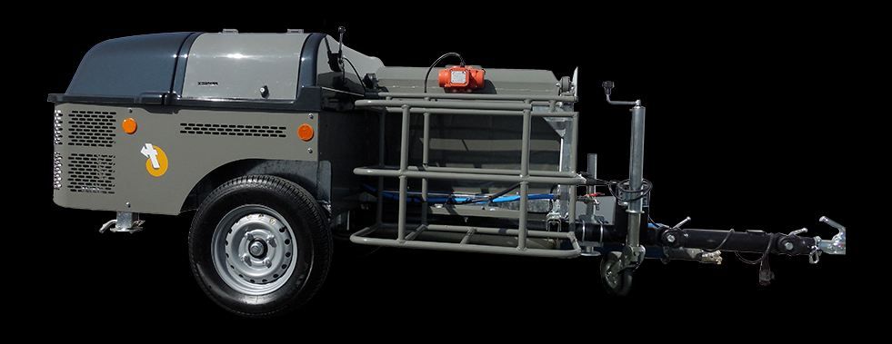 PRAGMA CL équipée d'un large tamis vibrant pour chapes fibrées