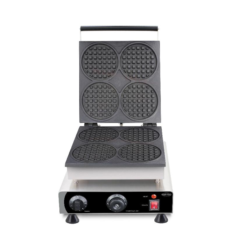 Gaufrier 4pcs gaufres rondes l305 7540.0080 COMBISTEEL_2