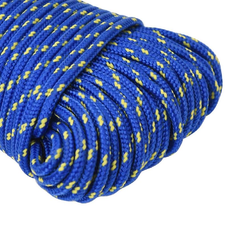 Vidaxl corde de bateau bleu 3 mm 500 m polypropylène 152432_2