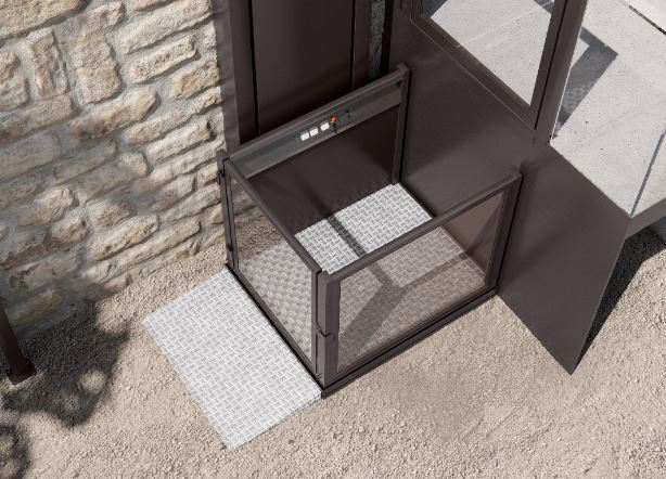 Élévateur compact pour franchir des escaliers ou des bordures