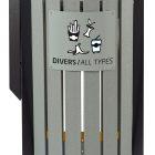 Corbeille ARKEA ETIK 2 x 60L Gris / Jaune - Fabrication française_2