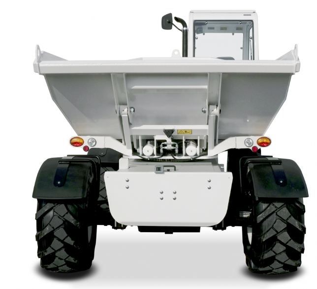 Dumper avec traction intégrale et visibilité optimisée pour les travaux de chantier