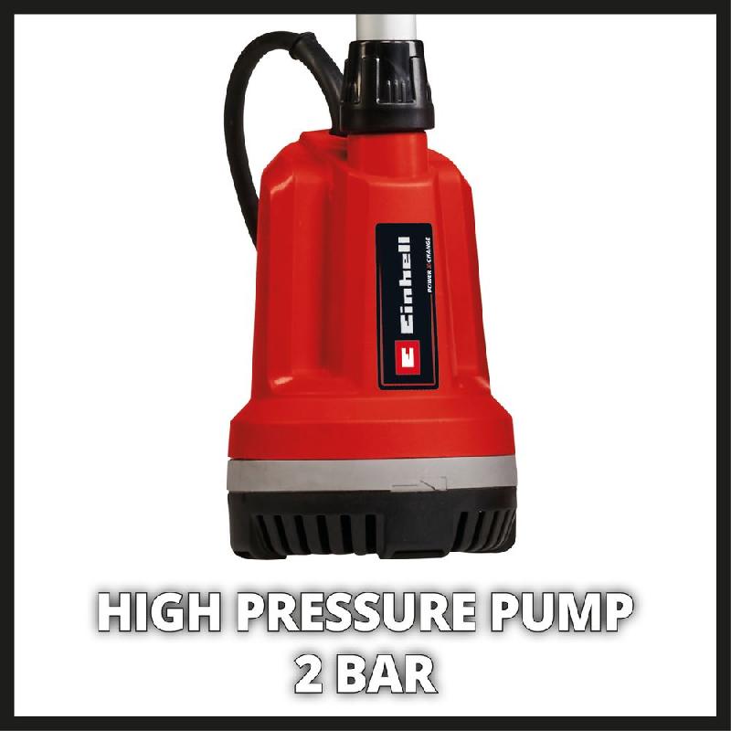 Pompe immergée multifonction sans fil GE-PP 18 RB Li - capacité de livraison 3000 L/h - sans batterie_2