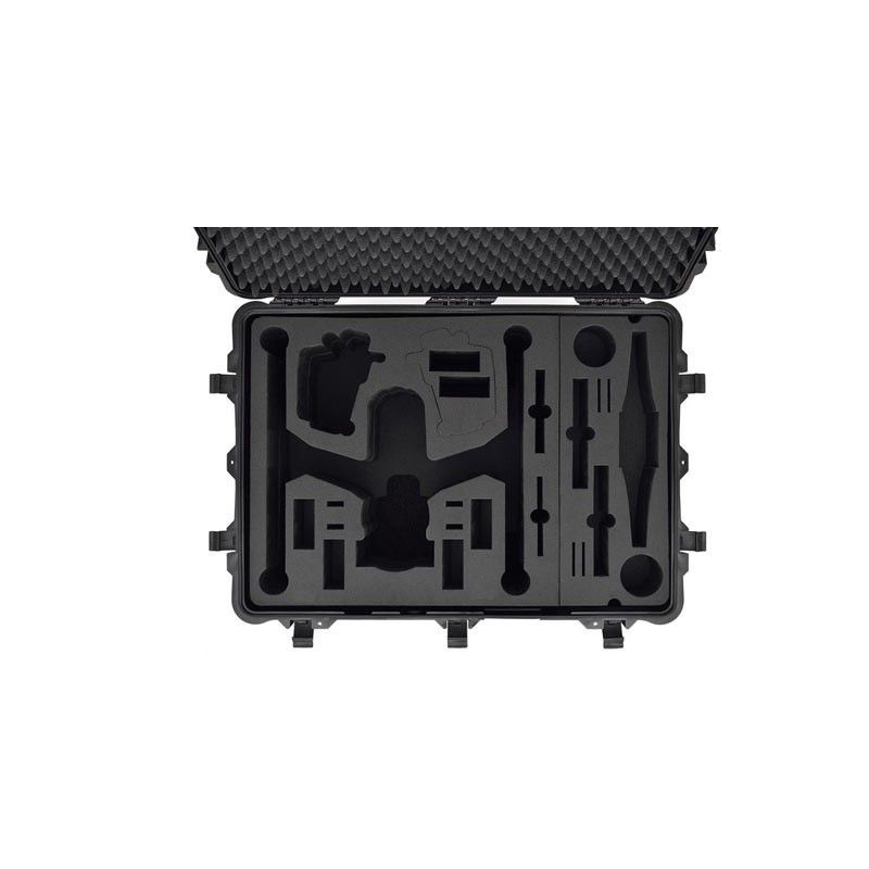 Valise rigide double à roulettes pour drone DJI Inspire 2 - Hexadrone HPRC 2780W - compartiments multiples et IP67_2