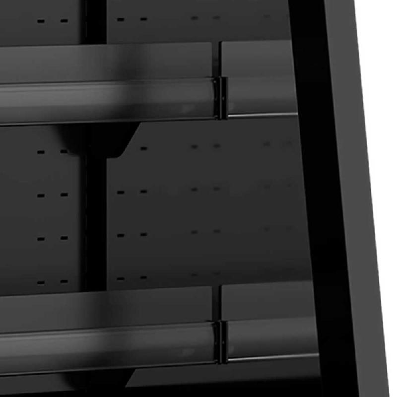 Vitrine réfrigérée murale pour supermarché 270 L | Tefcold - Galaxy GPL10FGD-Black_2