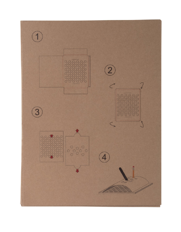 Porte-stylo en papier kraft sur mesure - impression quadri incluse - minimum 100 pièces_2