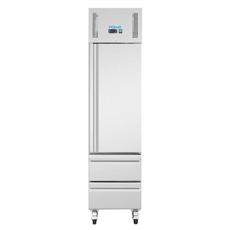 Armoire réfrigérée négative GN compacte série G 1 porte et 2 tiroirs 180L UA116 Polar_2