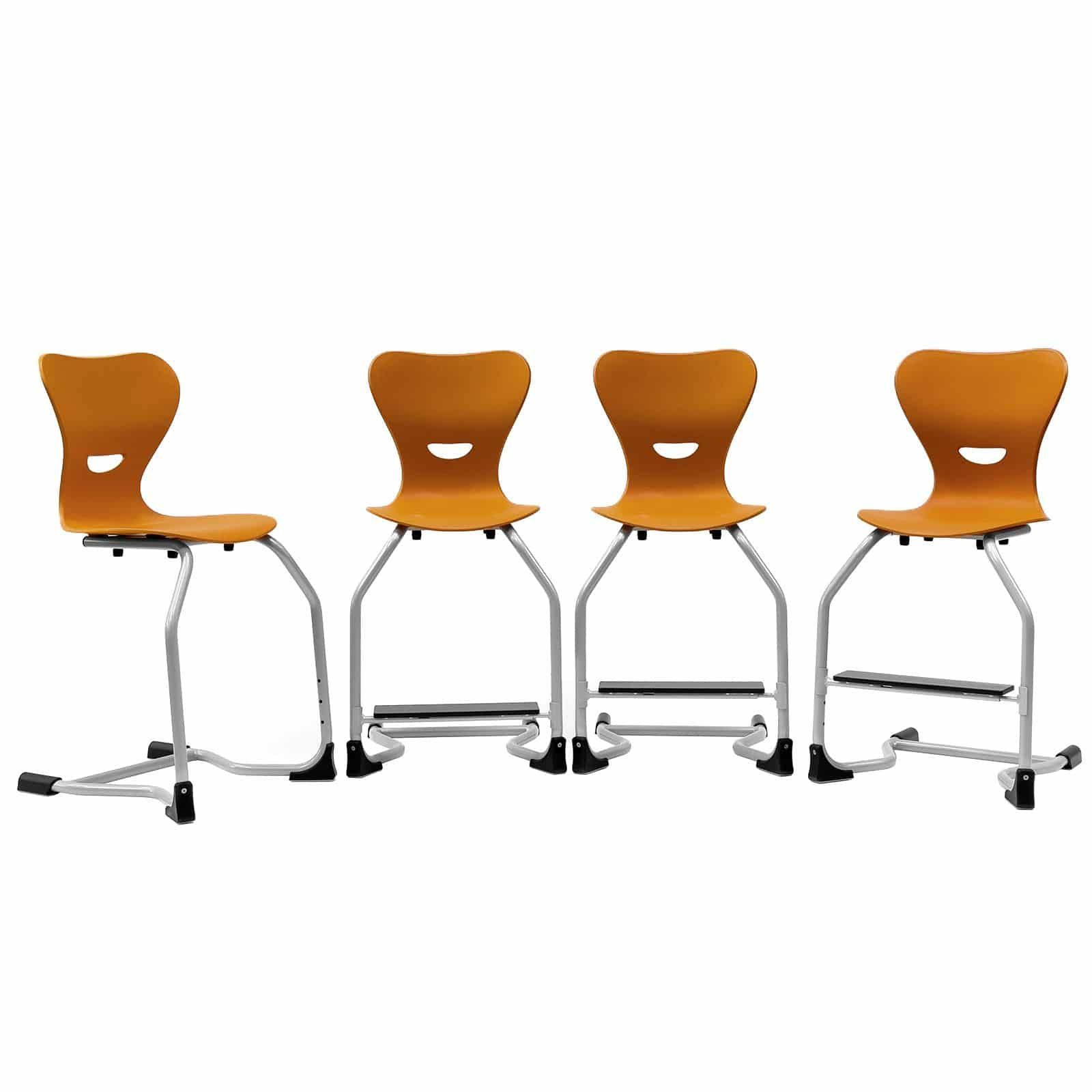 Chaise scolaire avec repose-pieds réglable EWF.3 - Une seule hauteur de travail pour tous - Chaise repose-pieds ergonomique pour école primaire_2