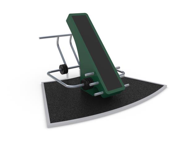 Équipement de fitness extérieur - T-bar 8065150 - Sportpoint Hags - Vert, à fixer sur dalle ou plot béton_2