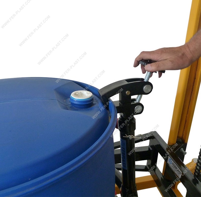 Gerbeur basculeur de futs metalliques et plastiques 210l_2