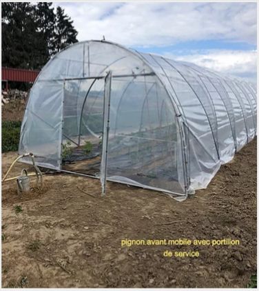 Magnum - Serre tunnel professionnelle Natural - largeur 4m, structure renforcée pour cultures sur ficelles_2