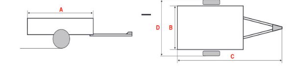Remorque légère à caisse basculante - PTC 500 kg - ECIM - Modèle GB 495 avec châssis galvanisé et plancher bois_2