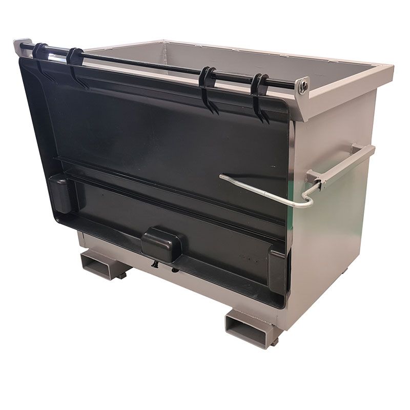 Benne basculante pour chariot à tête rotative 500 L - Référence BTR500-4148-1 - 800 kg de charge maximale_2